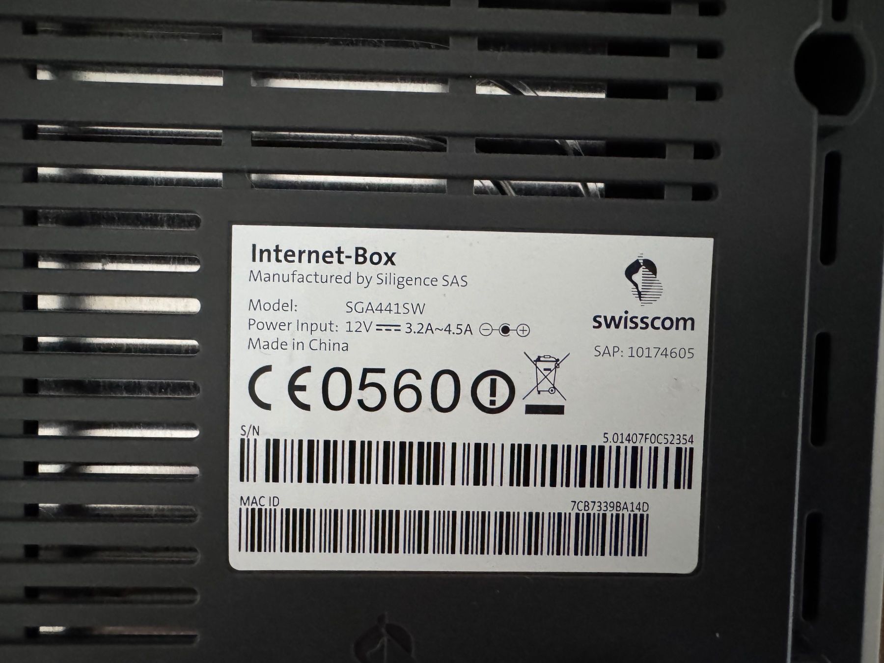 Swisscom Modem & Router: Swisscom Internet-Box IP, Modell SGA441SW – Usato da Arisdorf venduto da imbeck 1