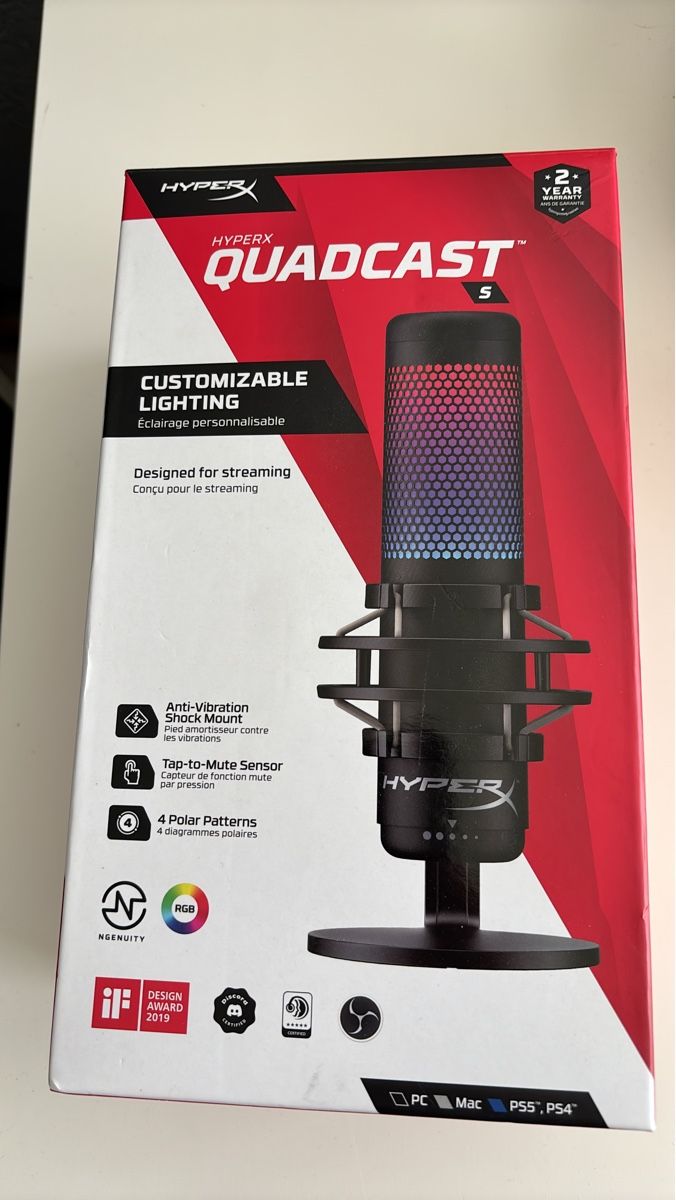 Hyperx Microfoni: HyperX Quadcast S Mikrofon neuwertig – Nuovo (secondo la descrizione) da Grenchen venduto da lilastrumpfhose