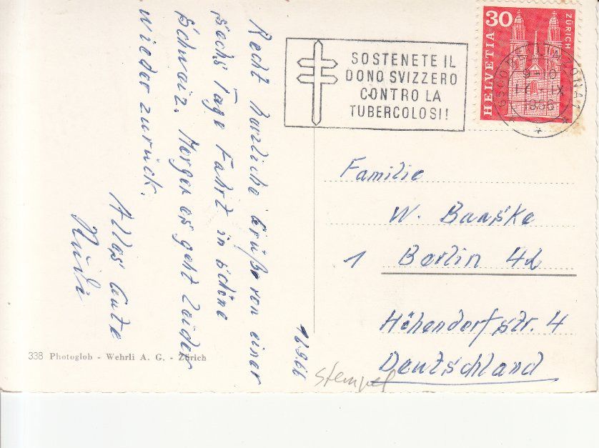 Cartoline postali: Locarno, coloriert, 1966 – Usato da Bürglen TG venduto da StampGraf 1