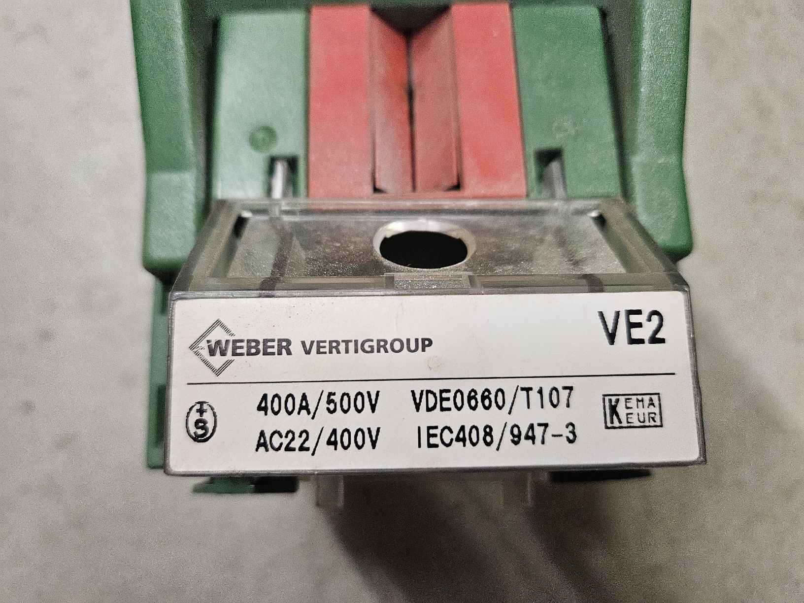 Stromzufuhr: Weber Sicherungselement bis 400A – Gebraucht aus Diepoldsau von Knochen 3