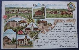 Litho-Ansichtskarte 1898 / Bayards (NE)