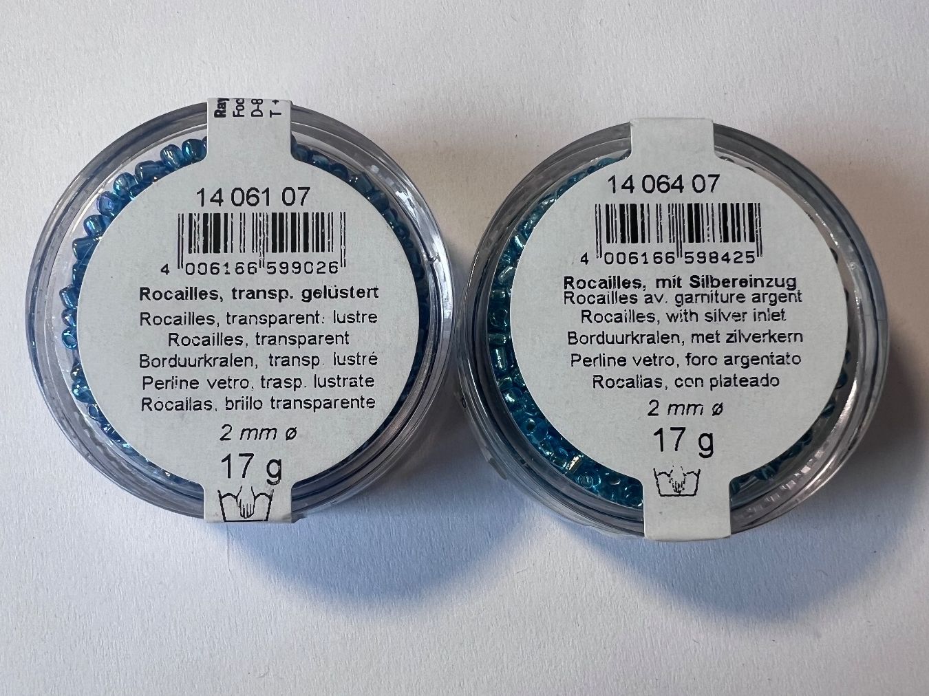 Perles (synthétiques): Perlen Rayher Rocailles 2 mm – Neuf (Voir description) à Pfäffikon SZ par Gschmois26 2