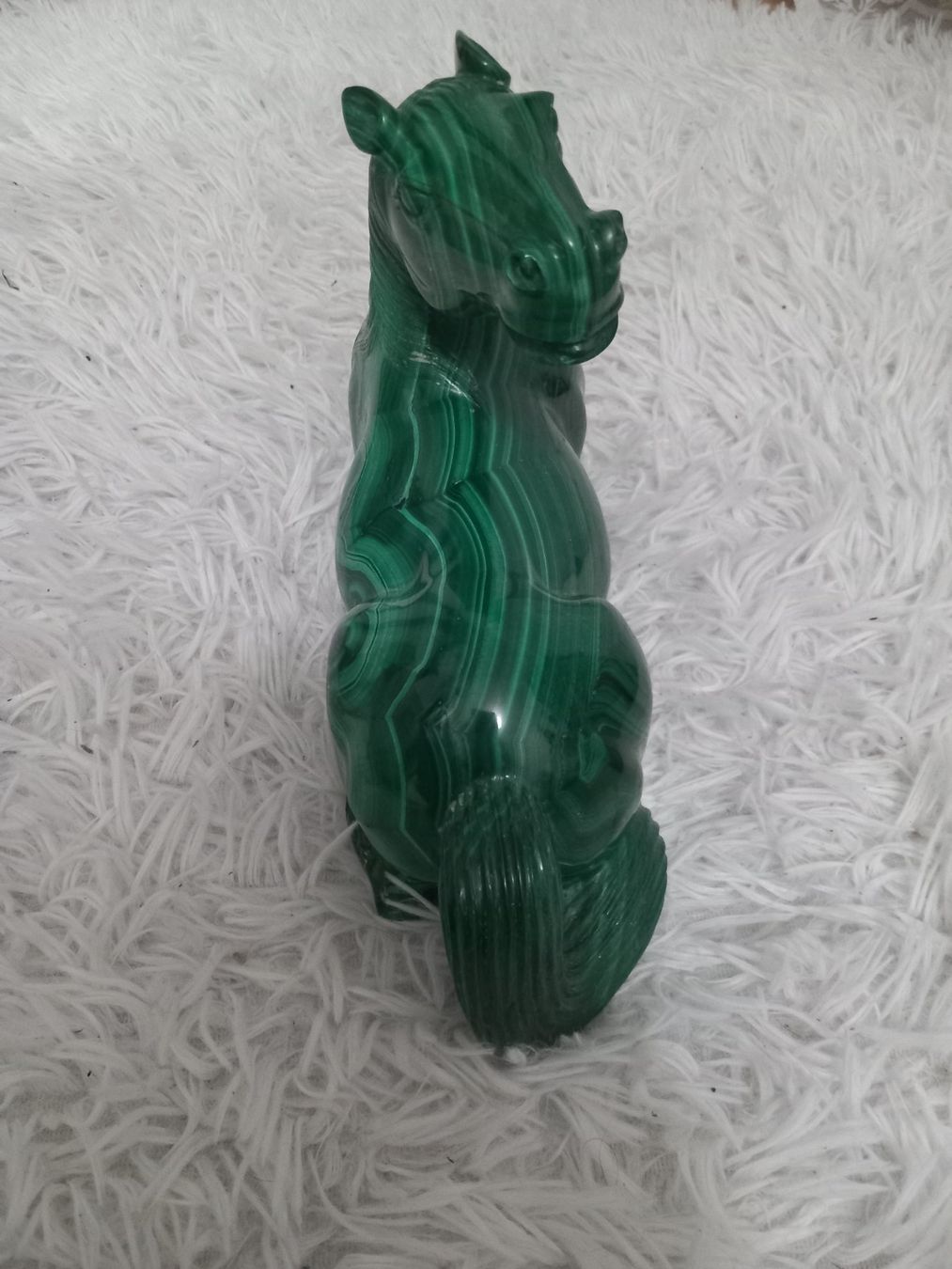 Sculptures & Statues: Statue Cheval en malachite – D'occasion à Genève par GenevaLuxury 2