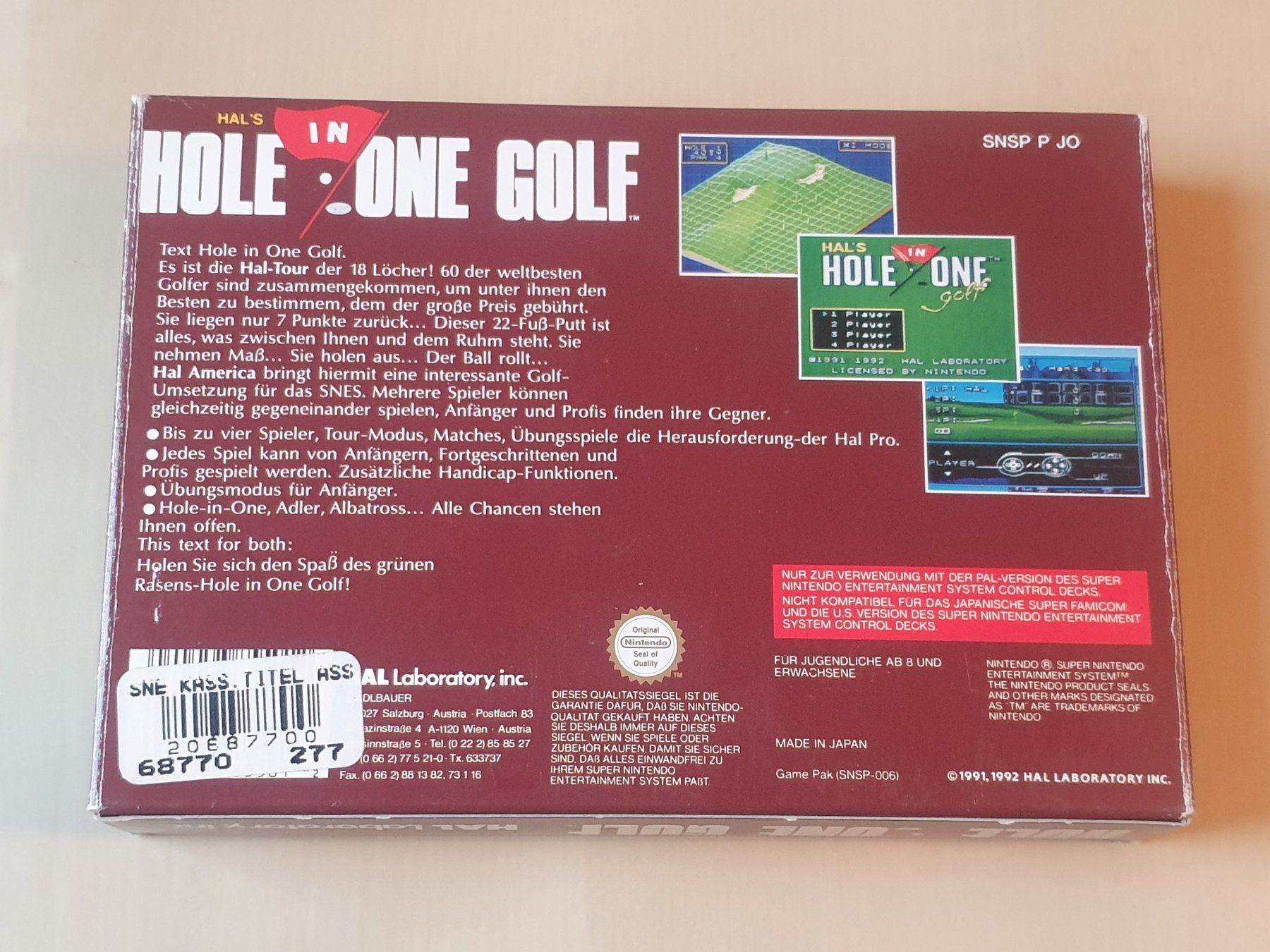 Nintendo Jeux: Hole in One Golf – D'occasion à Stansstad par collectorsshop 1