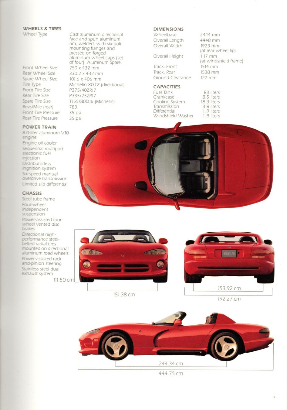 Chrysler Automobili: Chrysler (Dodge) Viper - Originalprospekt – Nuovo (secondo la descrizione) da Malans GR venduto da Chueche427 4