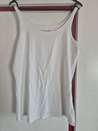 Oberteil Tanktop weiss Grösse M 