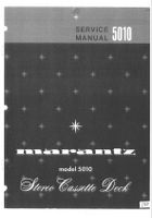 Marantz 5010 Stereo Cassette Deck Service Manual mit Schema
