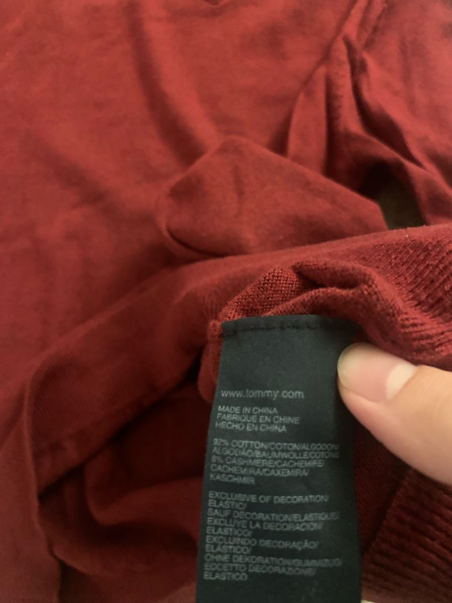Tommy Hilfiger Maglioni & Felpe: TH Cashmere/Cotton Pullover Red – Usato da Bern venduto da Herr.M. 3