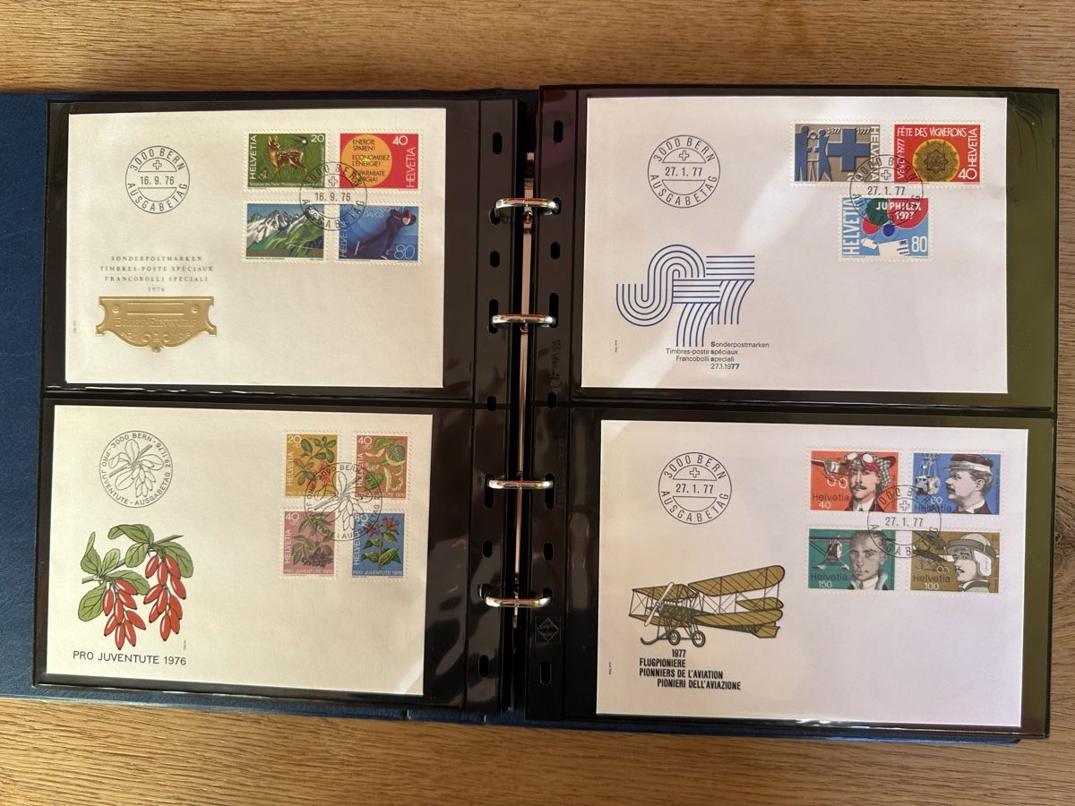 Tutti i francobolli: Schweiz - FDC, Sonderbriefe im Ringbinder – Usato da Schmitten / FR venduto da Samsara169 4