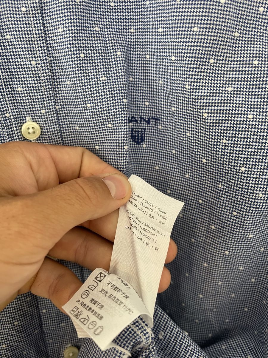 Gant Camicie: GANT Hemd, Grösse S, blau mit Punktmuster, Top Zustand! – Nuovo (secondo la descrizione) da Wetzikon ZH venduto da Jan_wojt 6