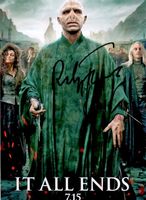 HARRY POTTER LORD VOLDEMORT Ralph FIENNES / TOP AUTOGRAMM