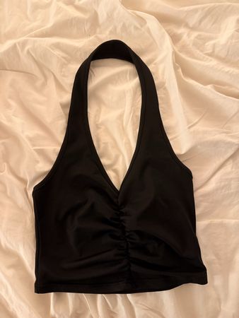 Neckholder Top schwarz🖤