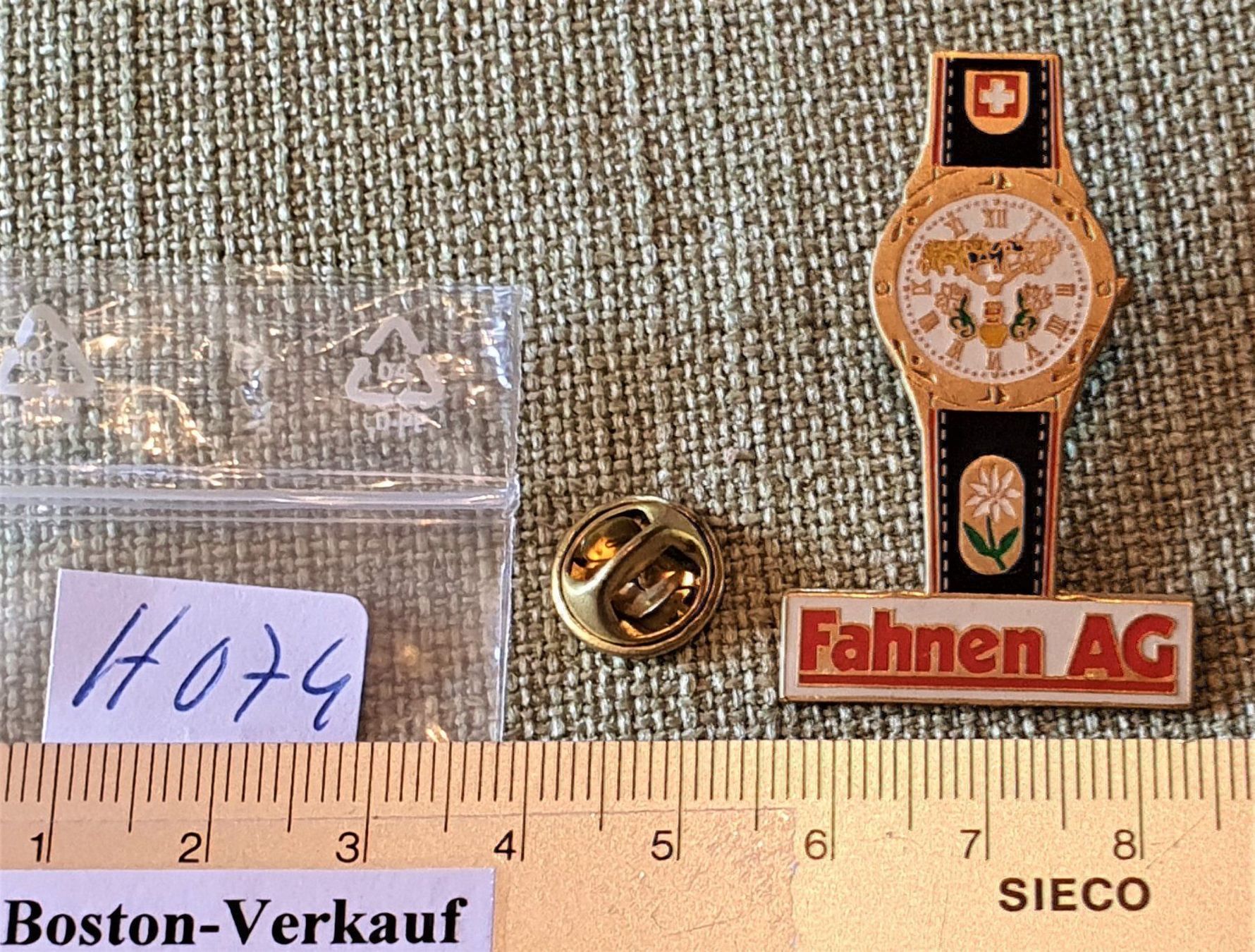 Placchette & Badge: H074 Pin Schweizer Uhr Limitiert – Usato da Reinach BL venduto da Boston-Verkauf 1