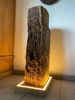 Exklusive Altholz-Designlampe