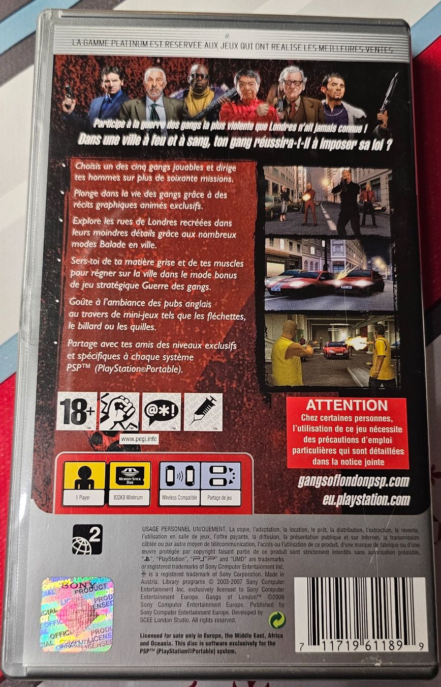 Sony Giochi: PSP Spiel - Gangs Of London – Usato da La Garde venduto da The_Hammer76 1