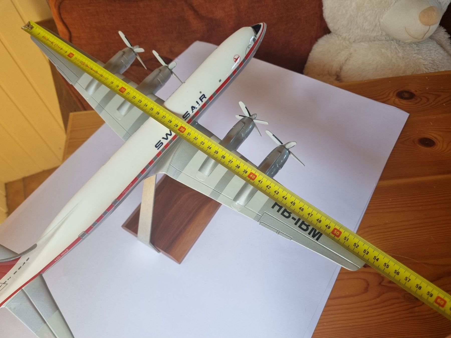 Swissair Kit di modellismo & Modellini statici: Swissair DC-7-C, 1/72, Atlantic Models – Usato da Choëx venduto da aru_vs6m 6