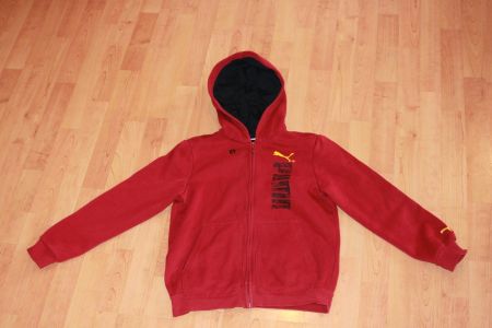 dunkelrote Puma Sweatjacke 152