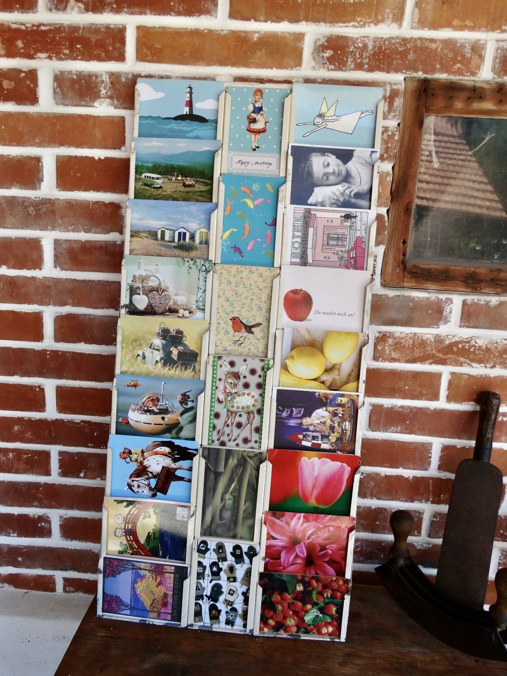 Allestimento di negozi e stand fieristici: Original antiker vintage Kartenständer Postkartenständer – Usato da Grossaffoltern venduto da Bessy202 2