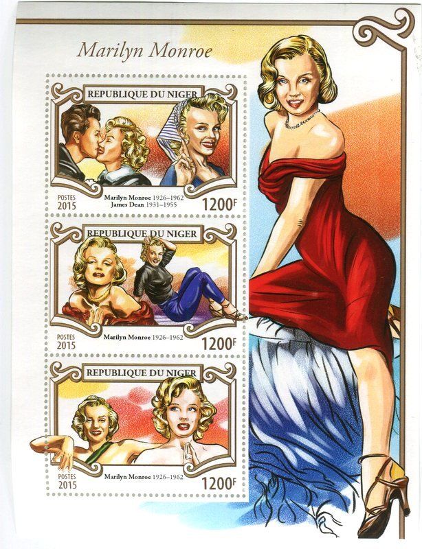 Alle Briefmarken: Block "Marilyn Monroe". Niger – Neu und originalverpackt aus Basel von Butsch5