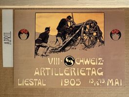 AK von Artillerietag Liestal / Militär 1905