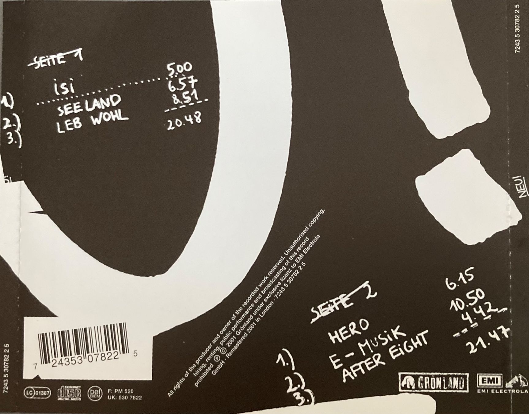 CD: NEU - NEU! '75 – Usato da Poliez-Pittet venduto da Newtown-Records 1