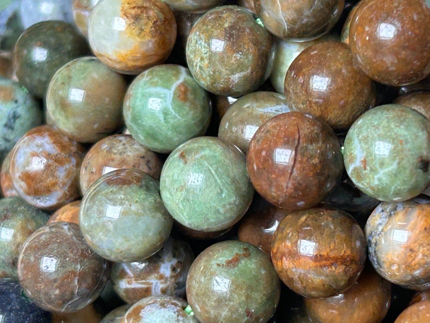 Minerali & Pietre curative: Aktion!!! Strang echte green opalite Kugeln 8 mm – Nuovo (secondo la descrizione) da Niederrohrdorf venduto da Ytobi 3