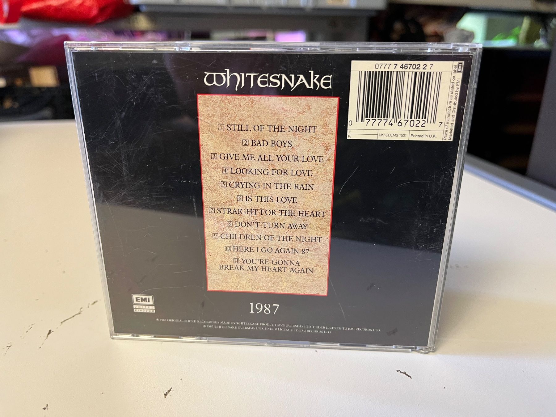 CD: Whitesnake - 1987 - XHJ21C – Nuovo (secondo la descrizione) da Küsnacht ZH venduto da JazzRecords 1