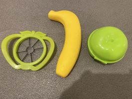 Apfelschneider, Bananen- und Apfelaufbewahrungsbox
