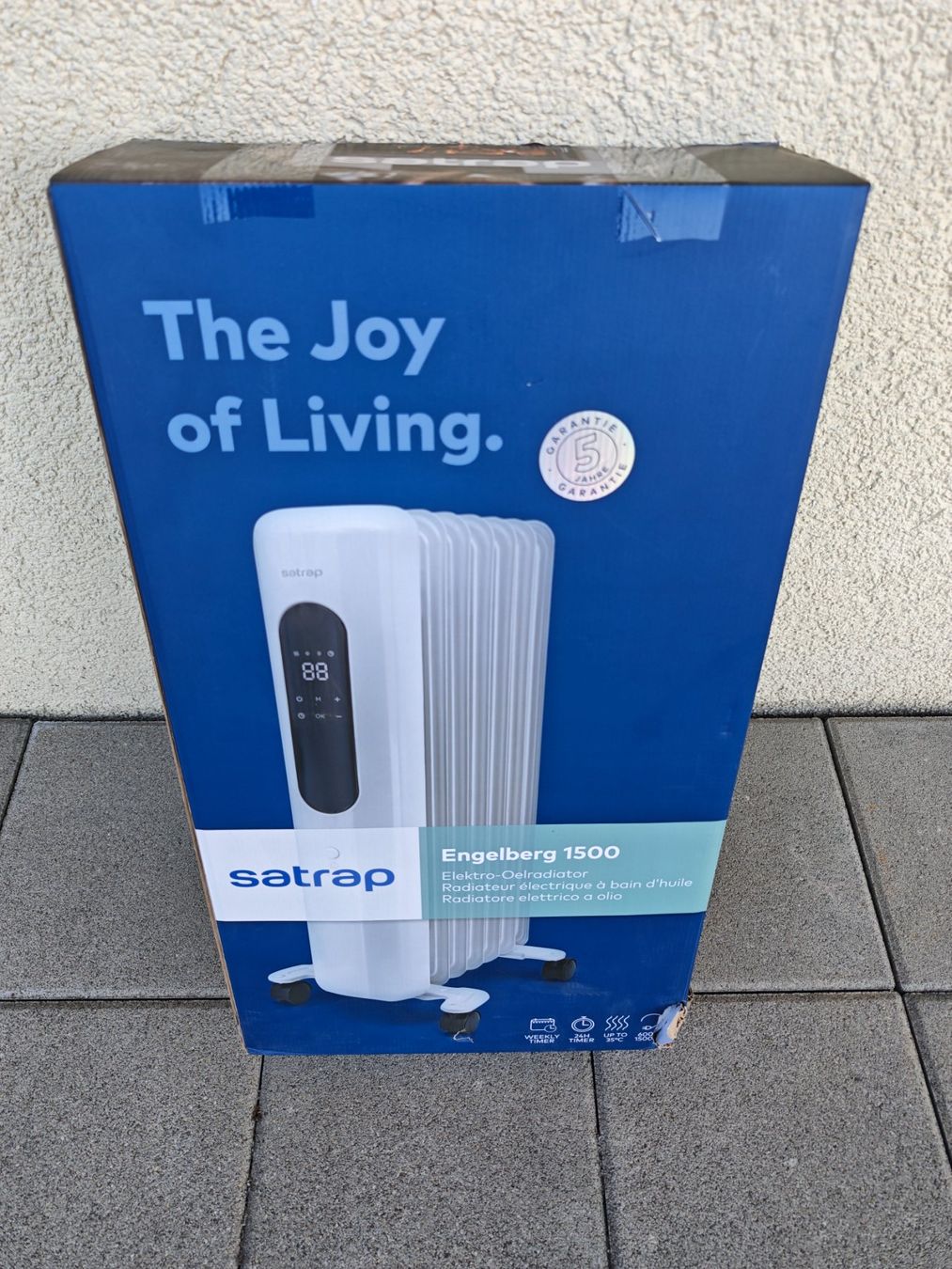 Radiatori: Satrap Elektro- Ölradiator Engelberg 1500 – Nuovo e nell'imballaggio originale da Grosshöchstetten venduto da Mouchi