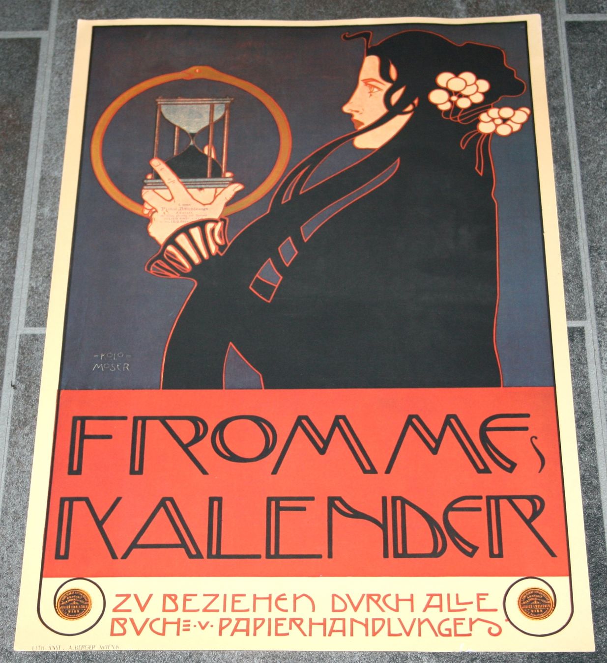 Foto & Immagini: Plakat: Fromme Kalender, Kolo Moser – Usato da Schaffhausen venduto da Kartenprofi 1