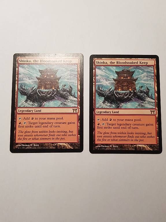Sammelbilder & Trading cards: Magic the Gathering 2x Shinka, the bloodsoaked Keep – Gebraucht aus Sennhof von Thorgal77