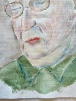 💚 SCHWEIZER KUNST 🇨🇭 Zartes Aquarellporträt
