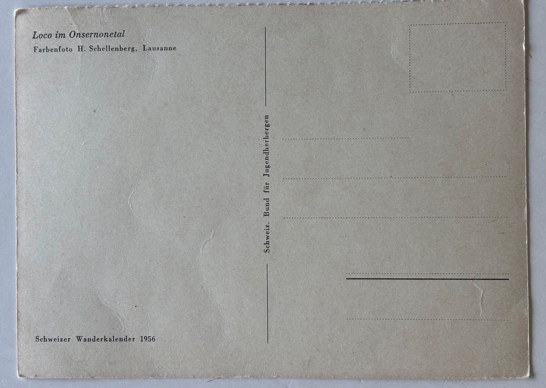 Cartoline postali: Loco im Onsernonetal, 1956 – Usato da Frauenfeld venduto da Merk52 1