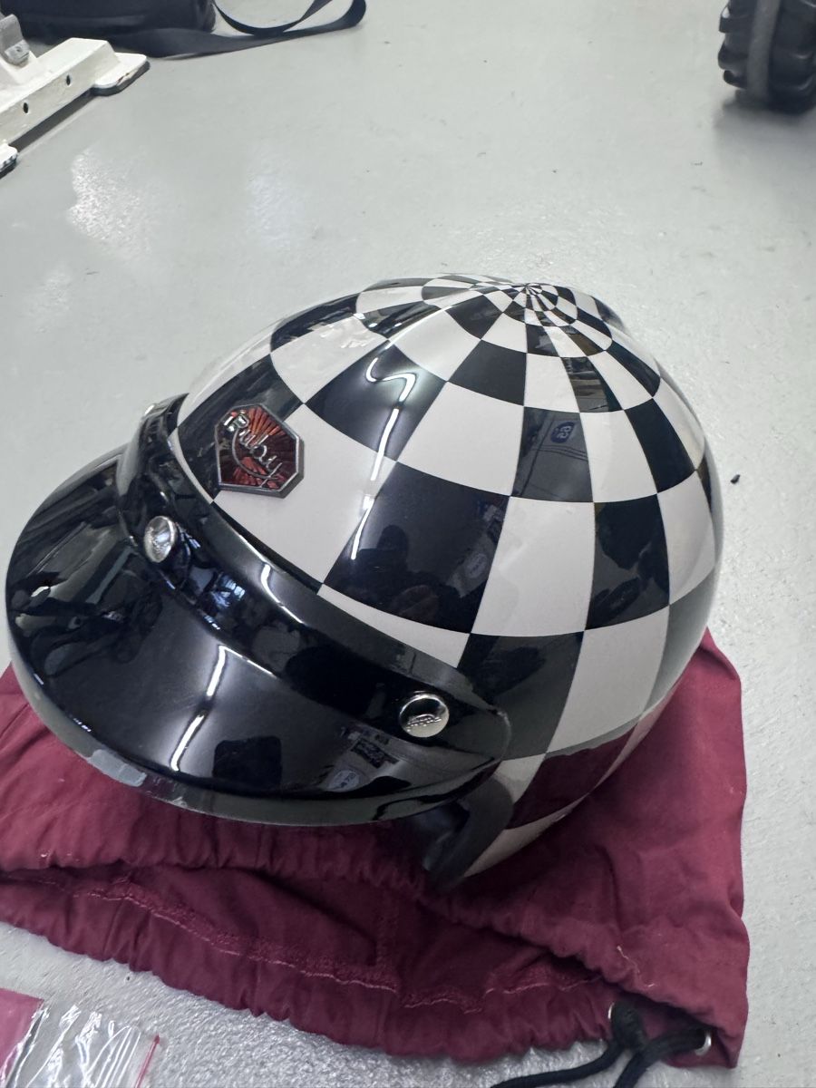 Caschi & visiere: Ruby Pavillon Helm Jerome Coste schwarz weiss Grösse S 55/56 – Usato da Sulgen venduto da THE-DRIVER 1
