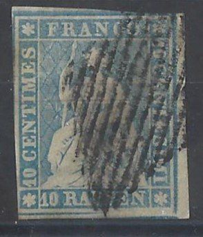 Tutti i francobolli: aa461/STRUBEL No 23 C ( Type ? ) oblitéré . – Usato da Fleurier venduto da 18063
