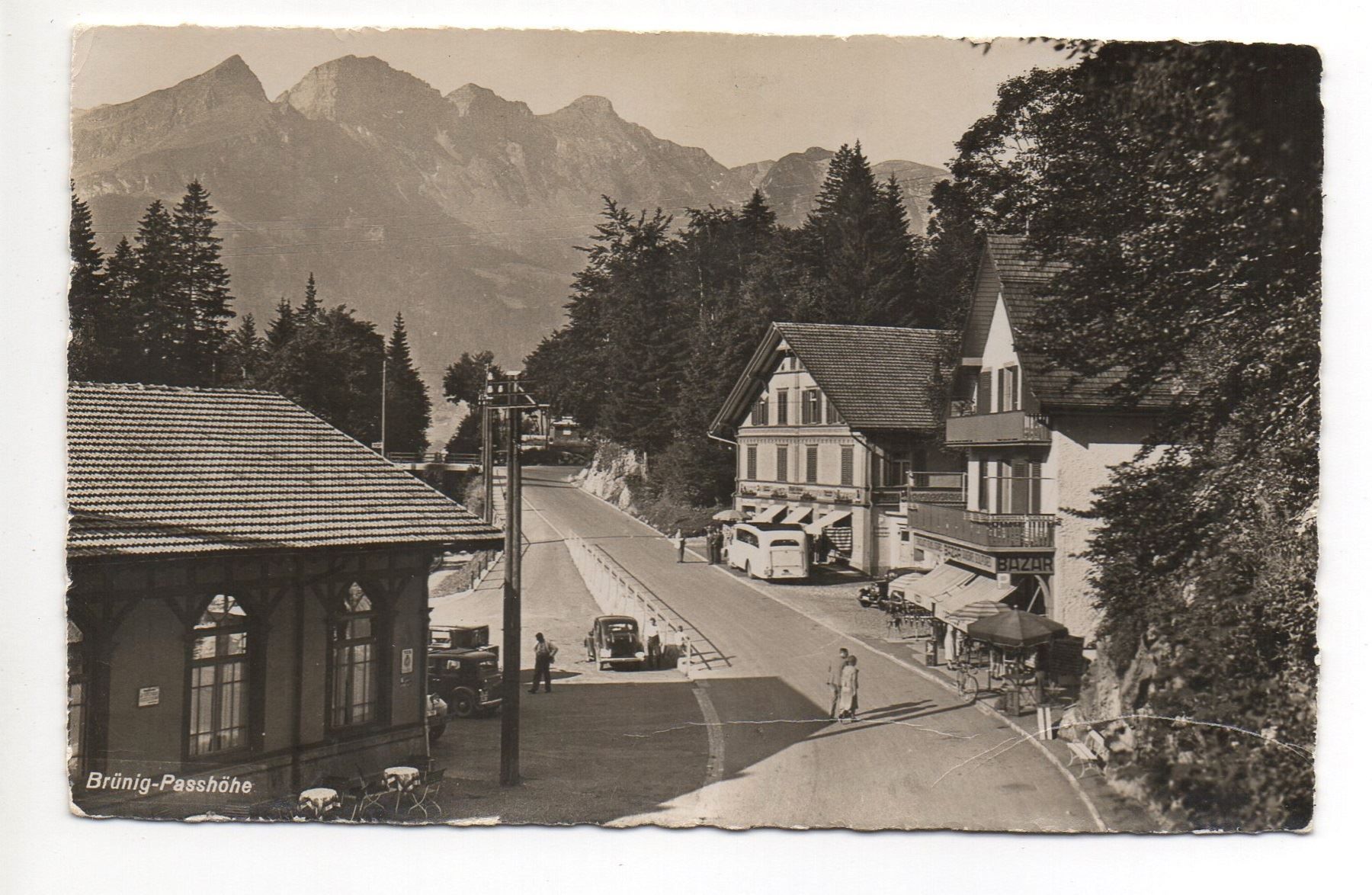 Cartoline postali: BRÜNIG PASSHÖHE Auto Postauto – Usato da Jona venduto da philajona
