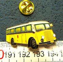 SAURER OLDTIMER POSTAUTO PIN PTT SCHWEIZ