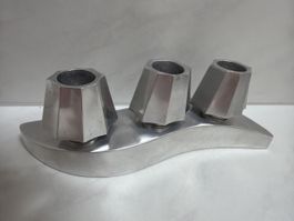 Kerzenständer, Aluminium Guss.