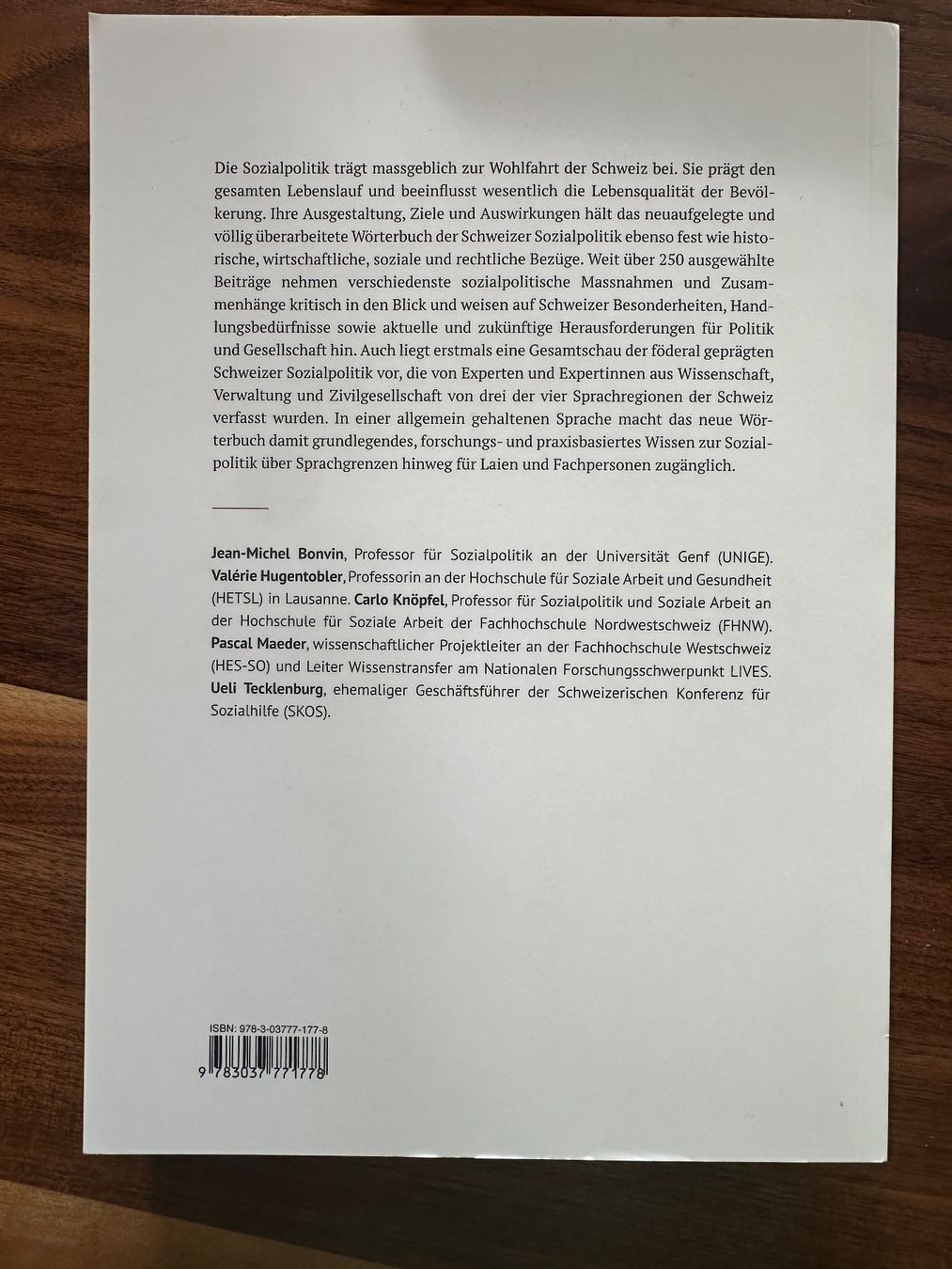 Libri: Wörterbuch der Schweizer Sozialpolitik – Nuovo (secondo la descrizione) da Boll venduto da Ha-Se 1