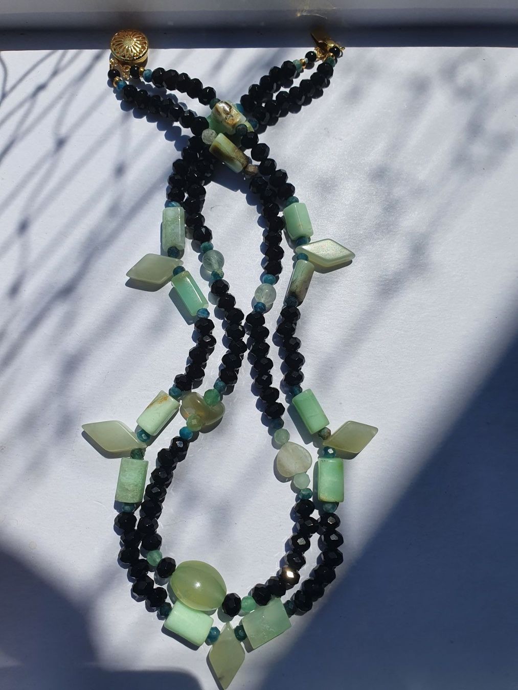 Catenine: Fantastisch Kette. Spinell, Fluorit, Amazonit – Nuovo (secondo la descrizione) da Benglen venduto da Meercat3 1