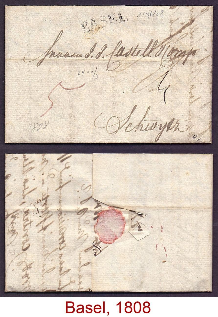 Tutti i francobolli: Basel, 1808 – Usato da Flamatt venduto da samowarow