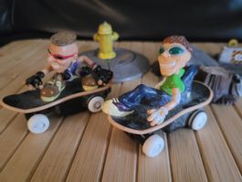 Skateboarder Figuren Set, coole Deko für Skater Fans!