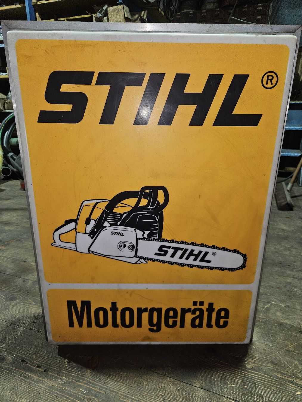 Insegne: Stihl Leuchtreklame – Usato da Alt St. Johann venduto da Bergbueb02