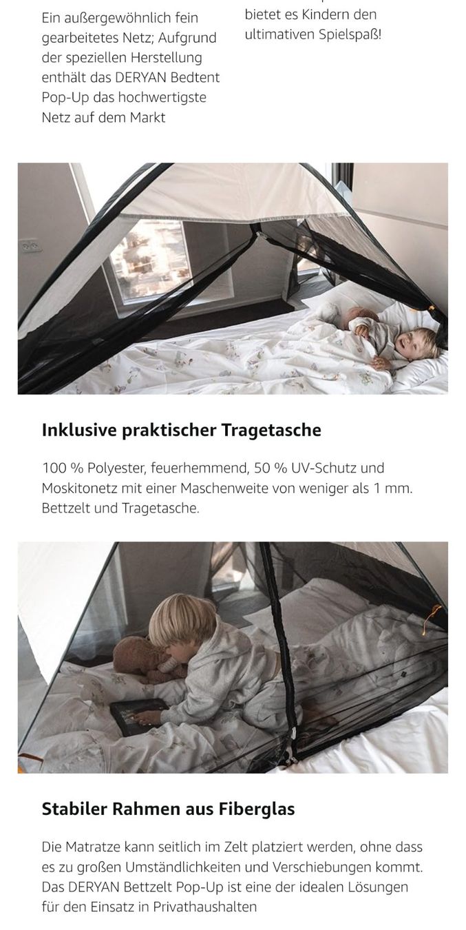 Tende : Pop up Bettzelt NEU – Nuovo e nell'imballaggio originale da Binz venduto da julijuli 3