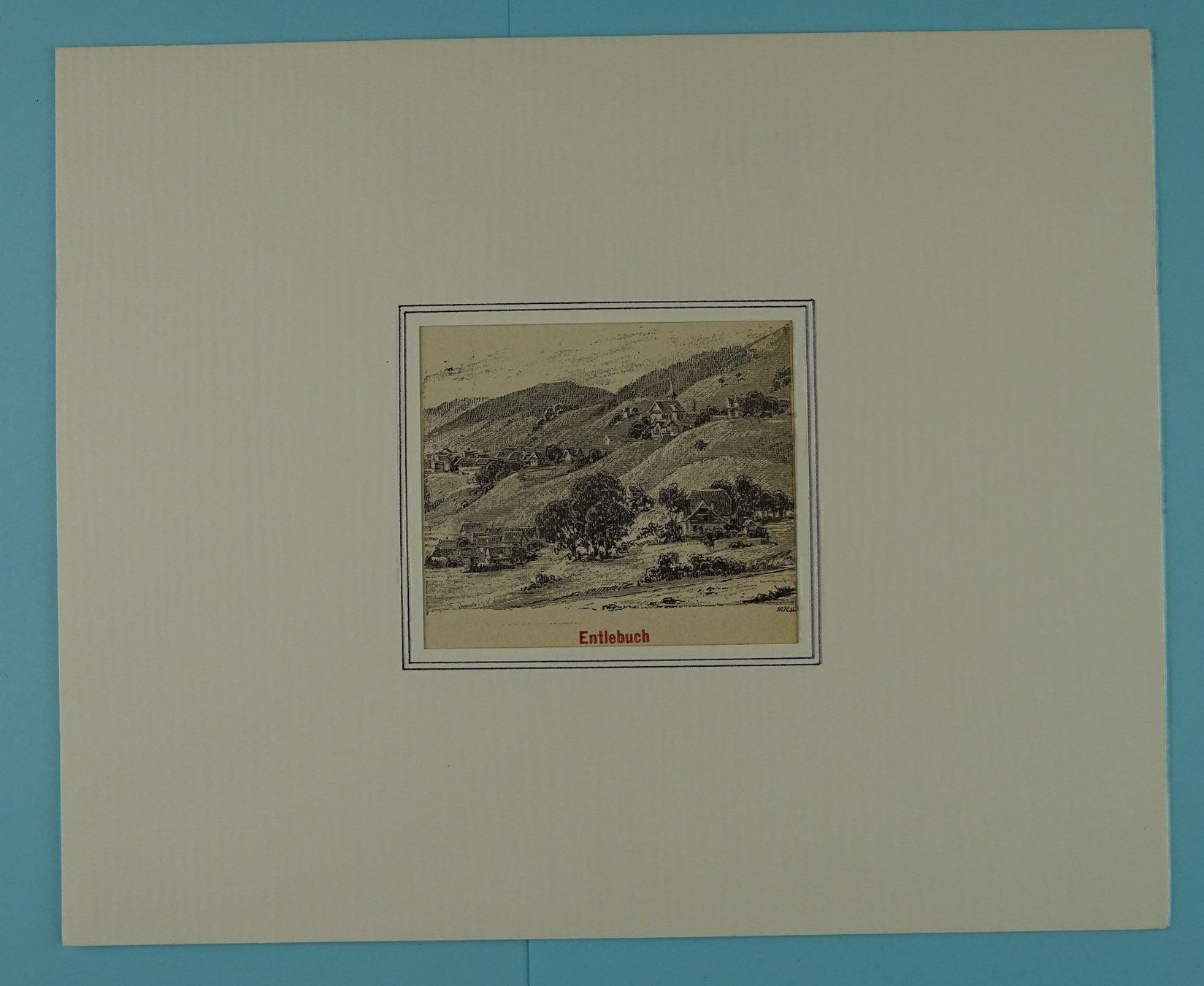 Incisioni: ENTLEBUCH, ZINKÄTZUNG 1896 – Usato da Grüningen venduto da Kartensammler 1