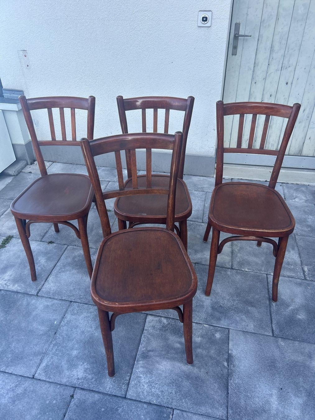 Horgen Glarus Sedie: 4 Vintage Bistrostühle, Horger Glarus – Usato da Kehrsiten venduto da fot_55m5