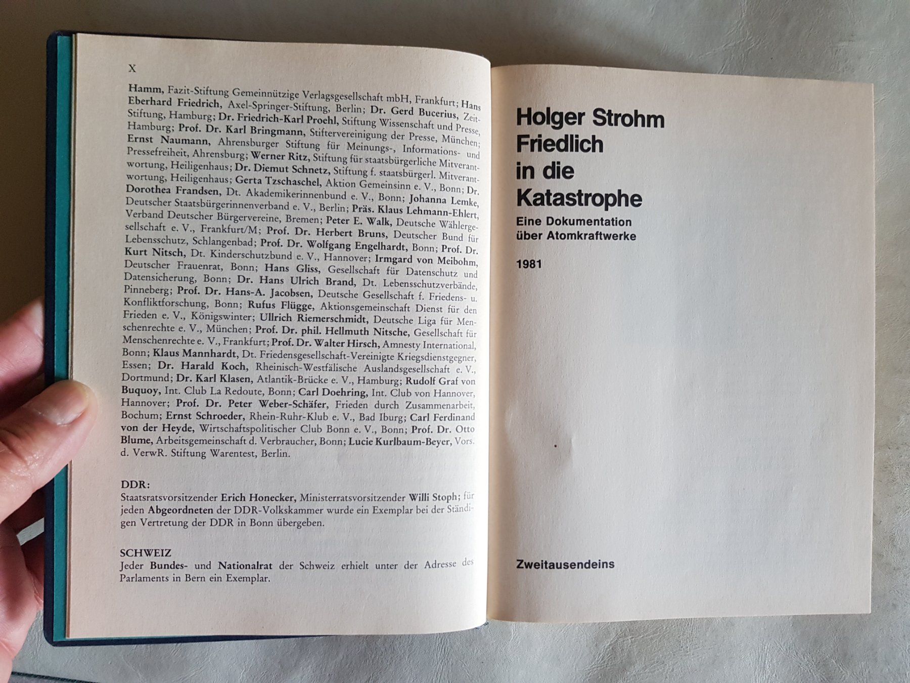 Libri: Holger Strohm - Friedlich in die Katastrophe - 1981 – Usato da Walterswil BE venduto da Lonitti 4