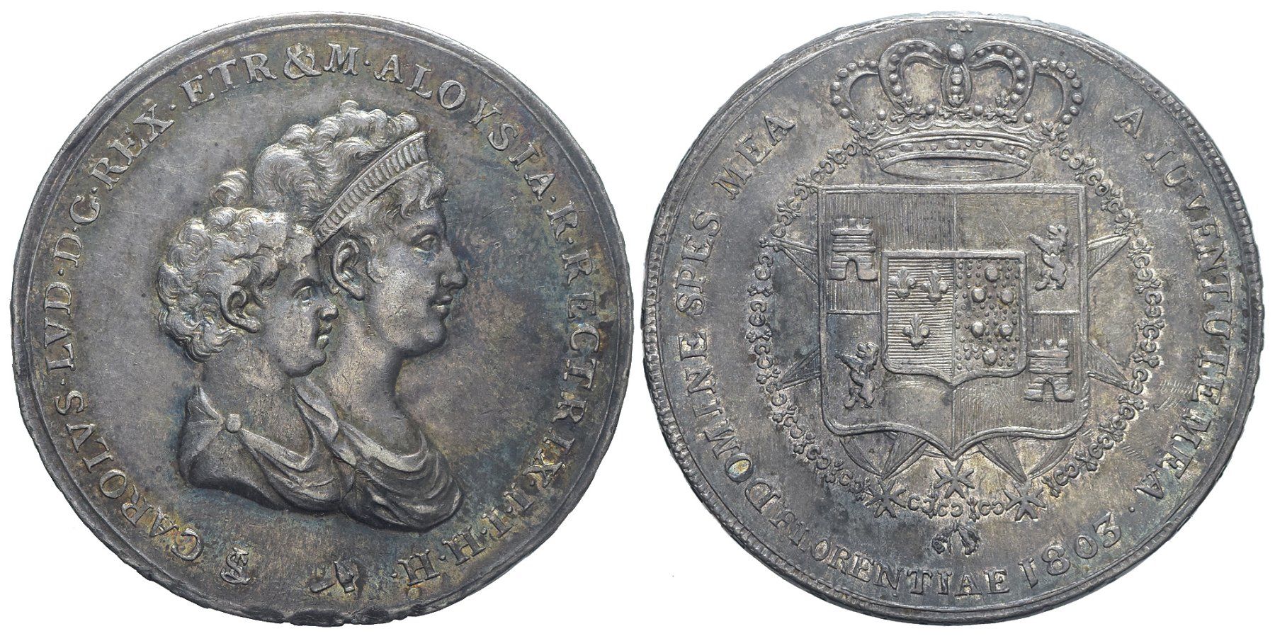 Tutti le monete: Florenz, Silber Halb Dena 1803 – Usato da Chiasso venduto da Novamarketing