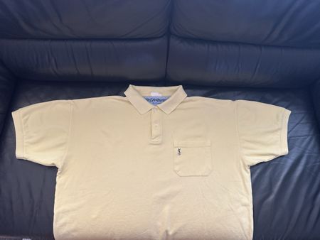 Yves Saint Laurent Poloshirt L hellgelb gute Zustand