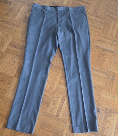 Herren Stoffhose grau klassisch gebrauchter Zustand